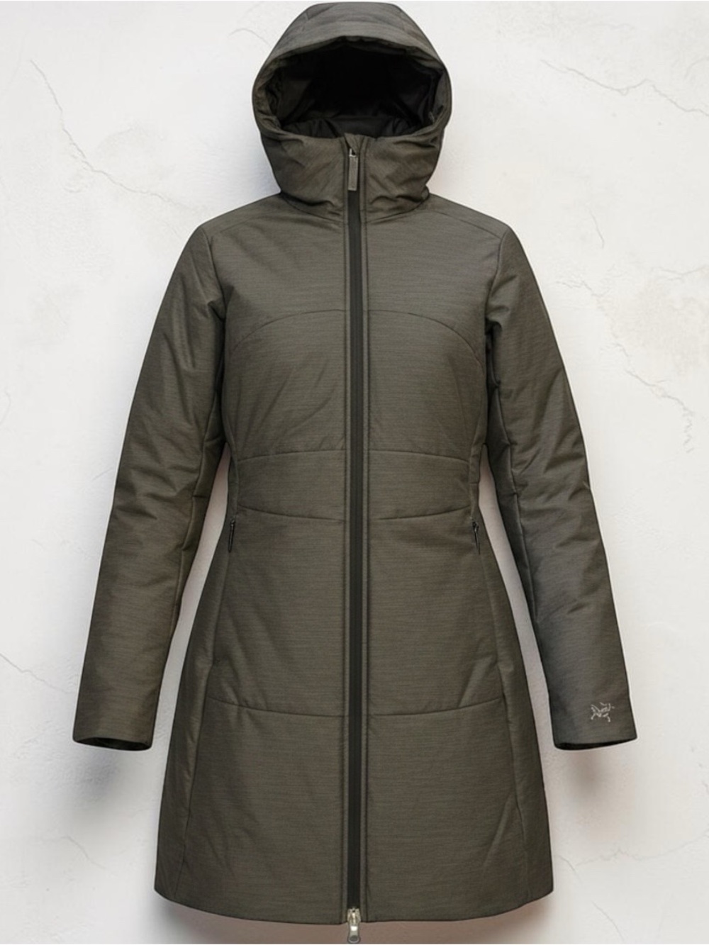 Arc'teryx Women's Hoodedy Long Puffer Coat - Charcoal S